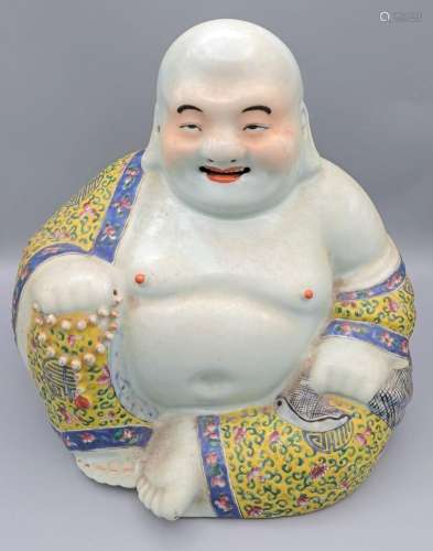 CHINE XXème - Sujet en porcelaine représentant Milefo (