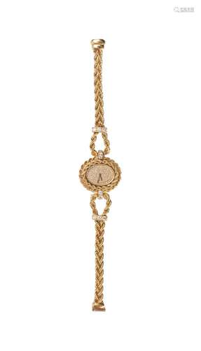 BOUCHERON, ANNÉE 60
Montre bracelet de dame en or jaune