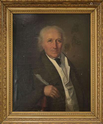 ÉCOLE FRANÇAISE, VERS 1820
Portrait d'homme en buste te