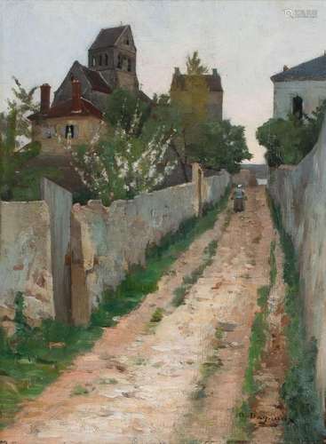 ATTRIBUÉ À ALBERT MARIE A. DAGNAUX (1861-1933)
Chemin à