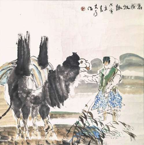 刘大为 b.1945 高原牧趣