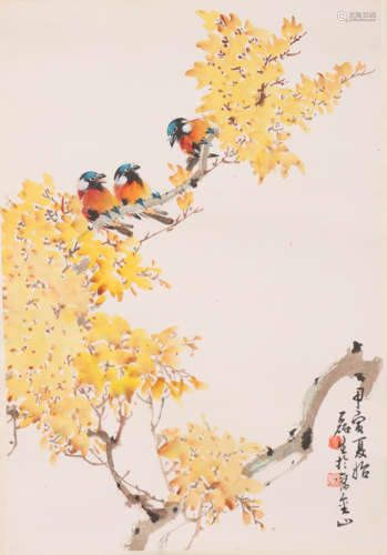 黄磊生 b.1928 花卉雀鸟图