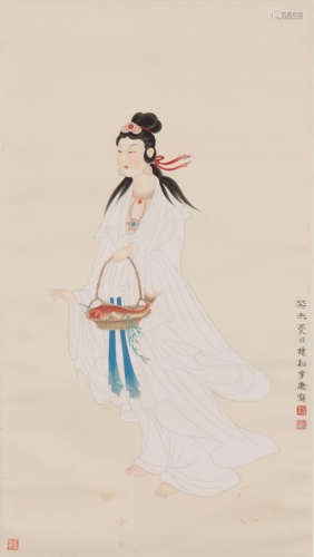 季康 1911-2007 提篮观音