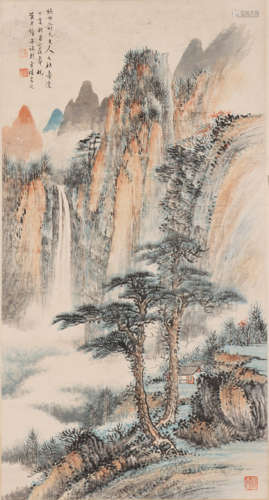 黄君璧 1898-1991 秋山飞瀑