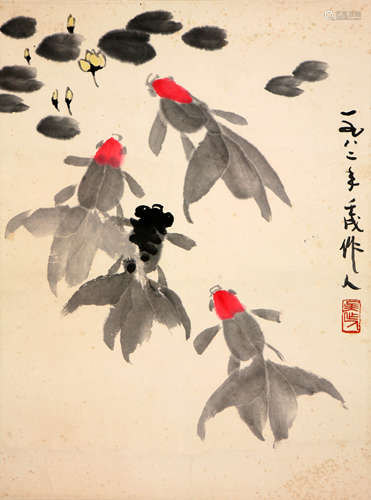 吴作人 1908-1997 金鱼