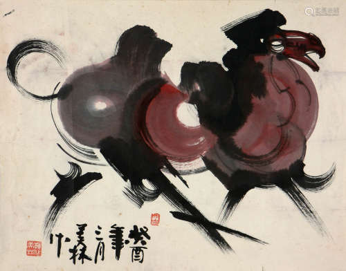 韩美林 b.1936 骆驼
