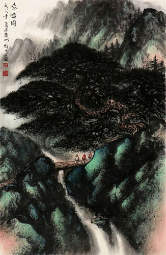 黎雄才 1910-2001 春游图