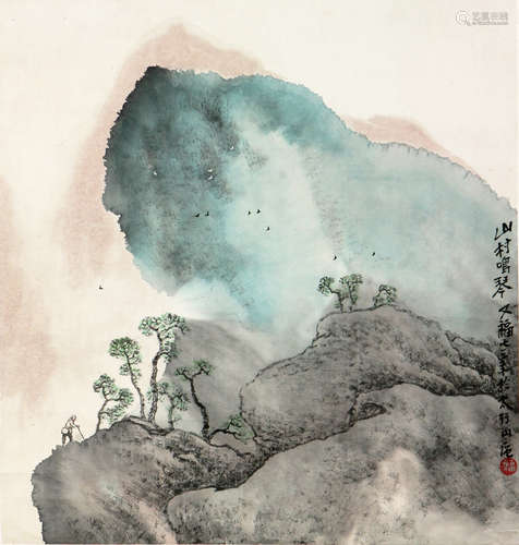 贾又福 b.1942 山村鸣琴