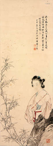 黄君璧 1898-1991 纨扇仕女