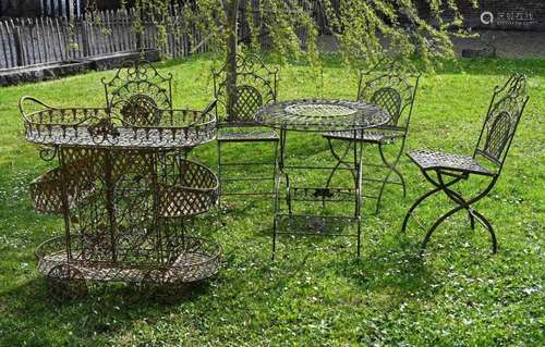 Mobilier de jardin en métal