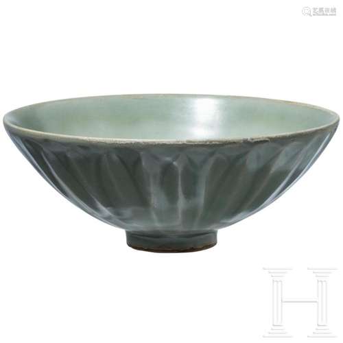 A Chinese Longquan-celadon bowl, probably southern Song Dyna...