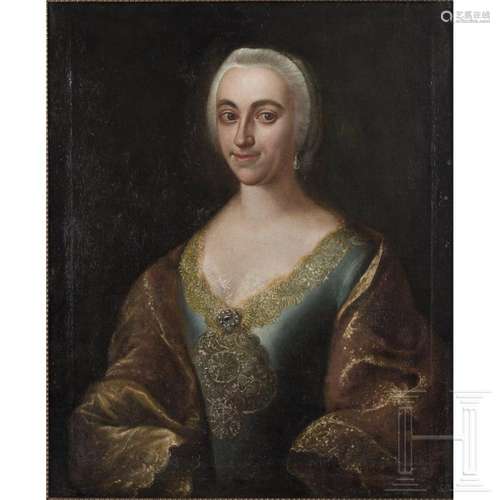 A German portrait of a noble lady, mid-18th century