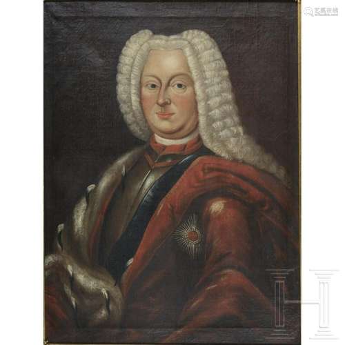 A portrait of a monarch, probably German, circa 1720