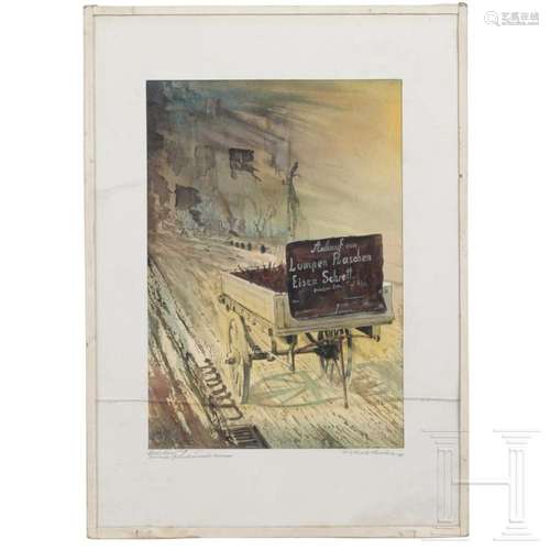 Karl Roßbach - a watercolor drawing "Kreislauf" (c...