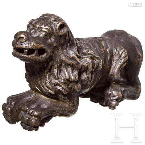 A small bronze lion, Nuremberg, 16th century