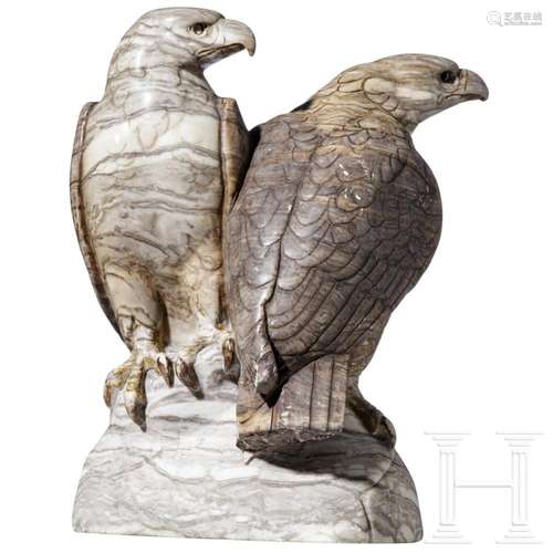 Wilhelm Karl Robra (1876 - 1945) - A Pair of Eagles, 1st hal...