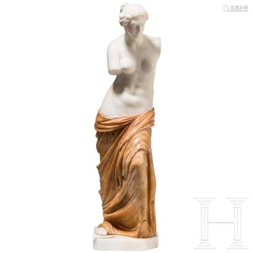 An Italian scagliola figure of Venus de Milo, 20th century