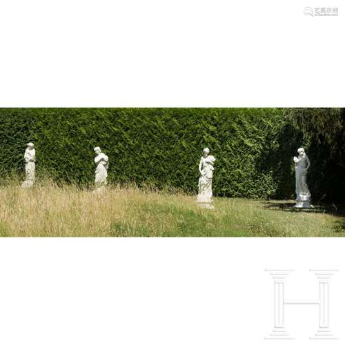 "The four seasons", a group of life-sized statues,...