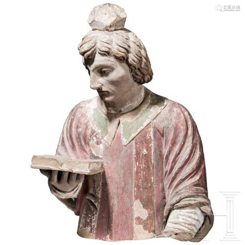 A terracotta figure of Saint Stephen, circa 1700