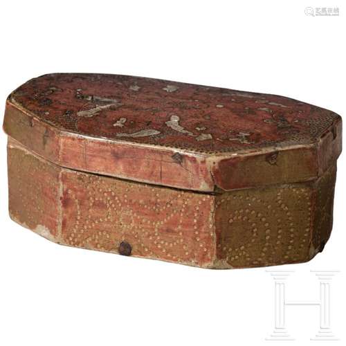 An Italian pastiglia casket, 16th century