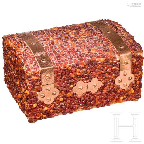 An amber-mounted casket, probably Königsberg (Kaliningrad), ...