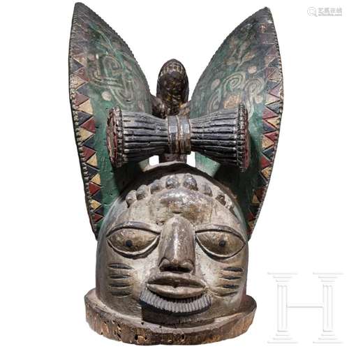 A Nigerian "Epa" mask of the Yoruba tribe