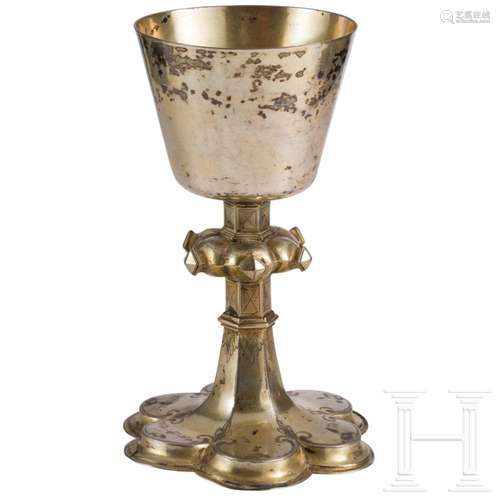 A German late Gothic silver-gilt chalice, circa 1500