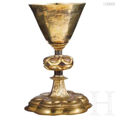 A German copper chalice, late 16th century