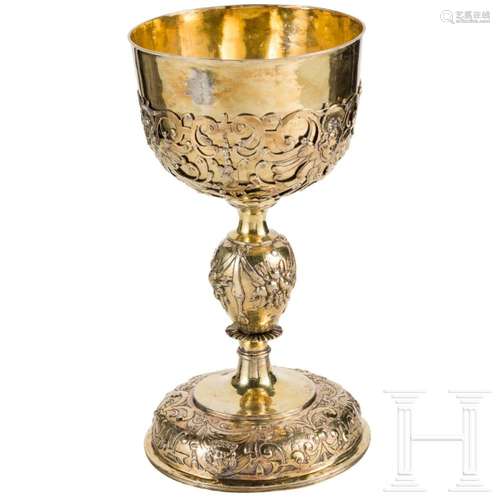 A German silver-gilt chalice, circa 1720