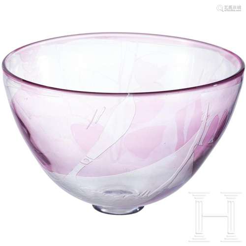 A glass bowl, Ann Wärff (design), Kosta, 1978