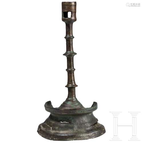 A candlestick, excavation find, circa 1500