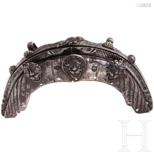 An iron pouch mounting, Nuremberg, circa 1540