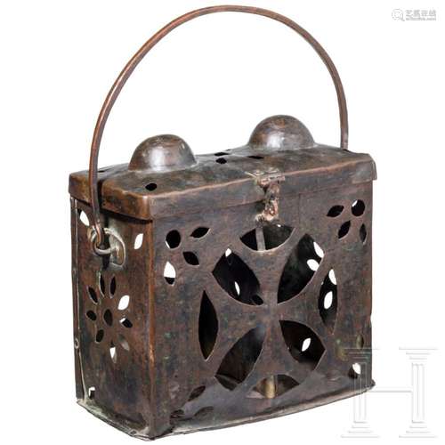 A South German copper container for holy oils(?), 15th/16th ...