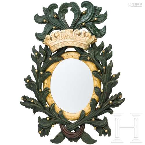 A German wall mirror, 19th century