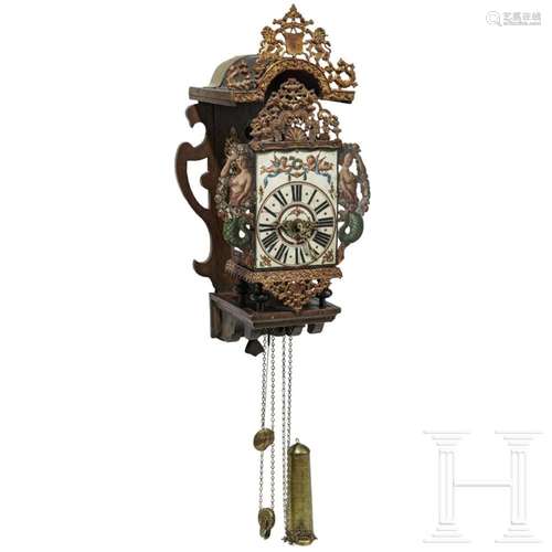 A Frisian-Dutch "stoel" clock, 18th/early 19th cen...