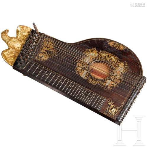 A German concerto zither by Georg Tiefenbrunner (1811 - 1880...