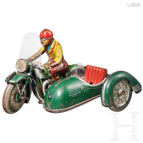 A TippCo Motorcycle Driver with Sidecar TCO-59