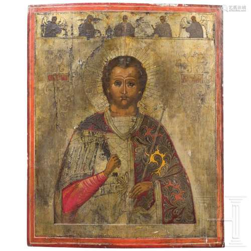 A large Russian icon showing Saint Demetrius (Demetrios) of ...