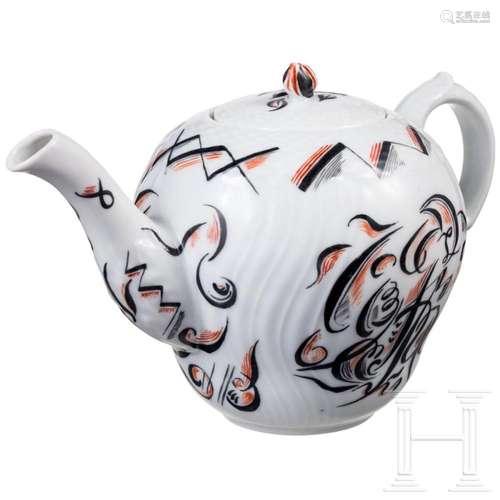 A Soviet porcelain teapot, State Porcelain Factory Petrograd...