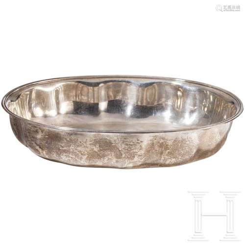 A large Russian silver bowl, St. Petersburg, Alexander Korde...