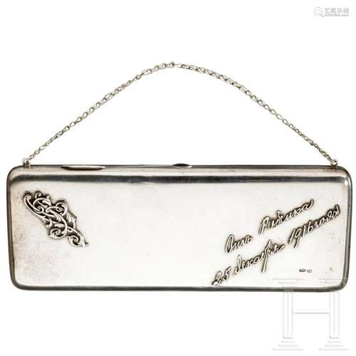 A Russian silver purse, Moscow, dated 1916