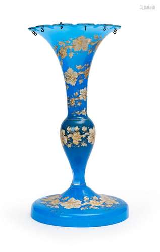 A BOHEMIAN GLASS VASE, 19TH CENTURY