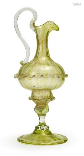 A VENETIAN GLASS EWER