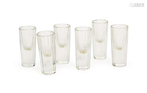 A SET OF SIX SHOT GLASSES