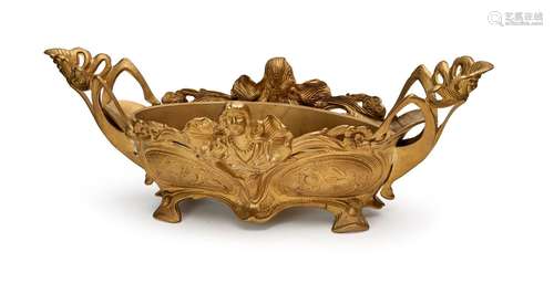 A GILT BRONZE JARDINERE, 19TH CENTURY