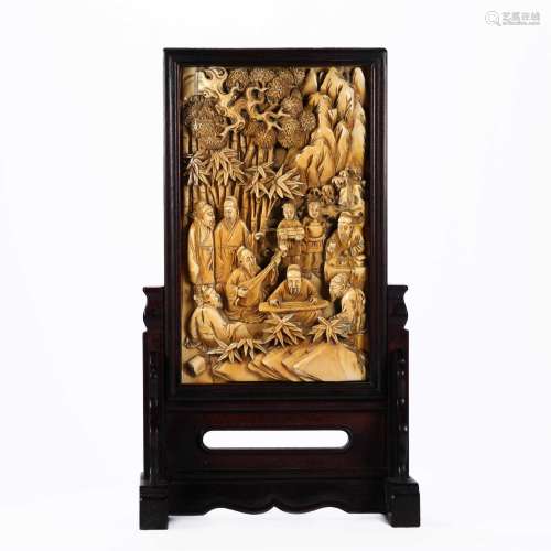 Wooden carving screen inserts from the Qing Dynasty