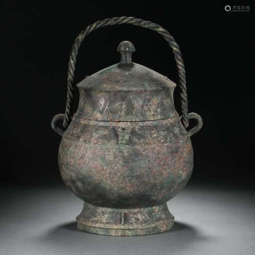 Qing Dynastycopper beam lifting pot