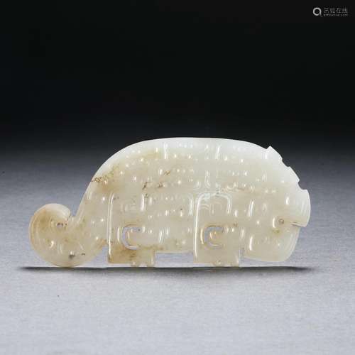 Hetian jade beast in the Qing Dynasty