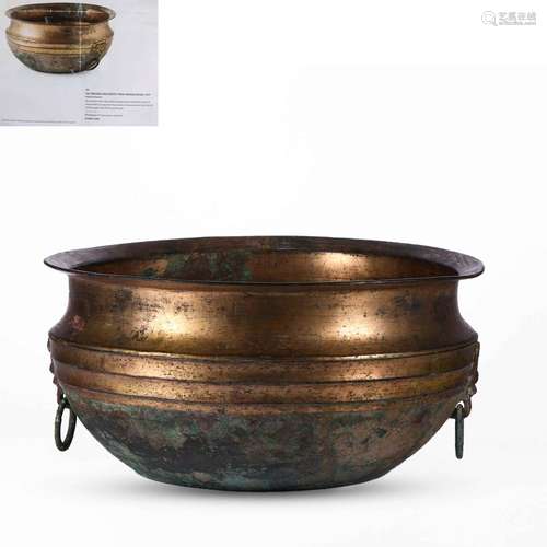 Qing Dynastycopper gilt basin