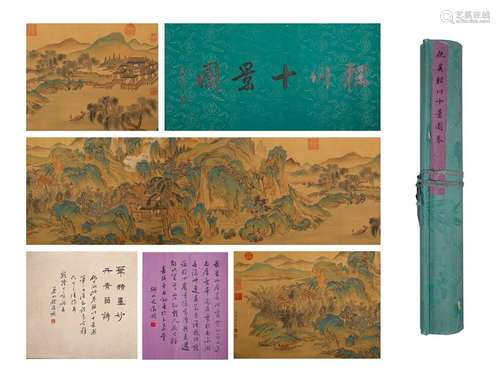 Qiu YingTen Scenes of Wangchuanscroll